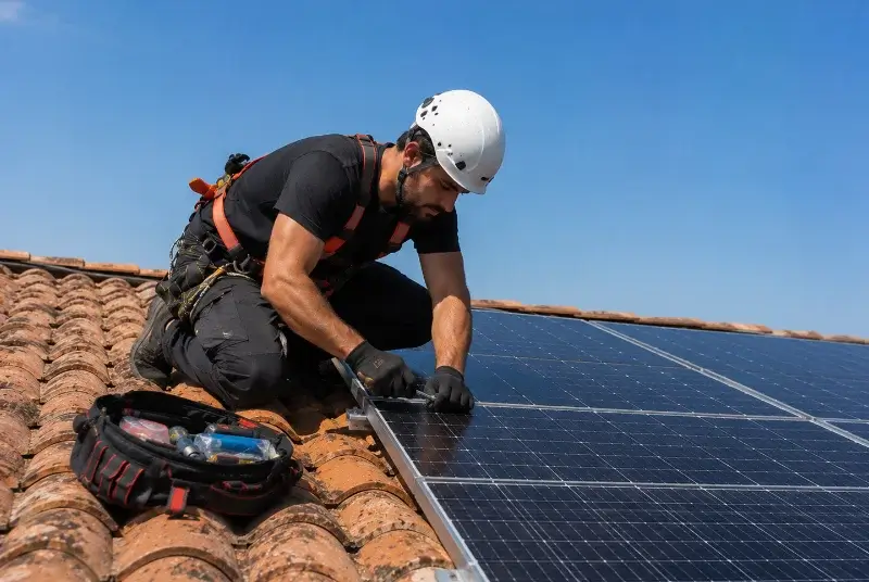 Maintenance et monitoring de panneaux solaires à Gleizé