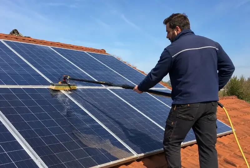 Nettoyage et entretien de panneaux solaires à Gleizé